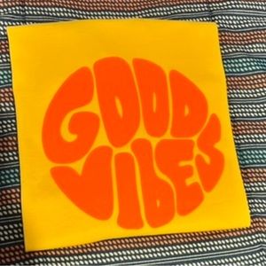 Unisex Good vibes design soft fabric T-shirt